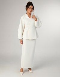 Brielle Puff-Sleeve Blazer & Skirt Set