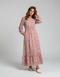 Ilona Floral Long-Sleeve Maxi Dress