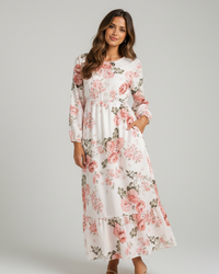Ilona Floral Long-Sleeve Maxi Dress