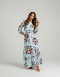 Ilona Floral Long-Sleeve Maxi Dress