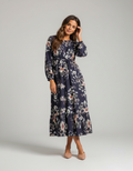 Navy Rose Floral