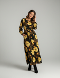 Black Golden Floral