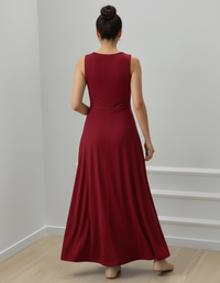 Nerissa Tie-Back V-Neck Maxi Dress