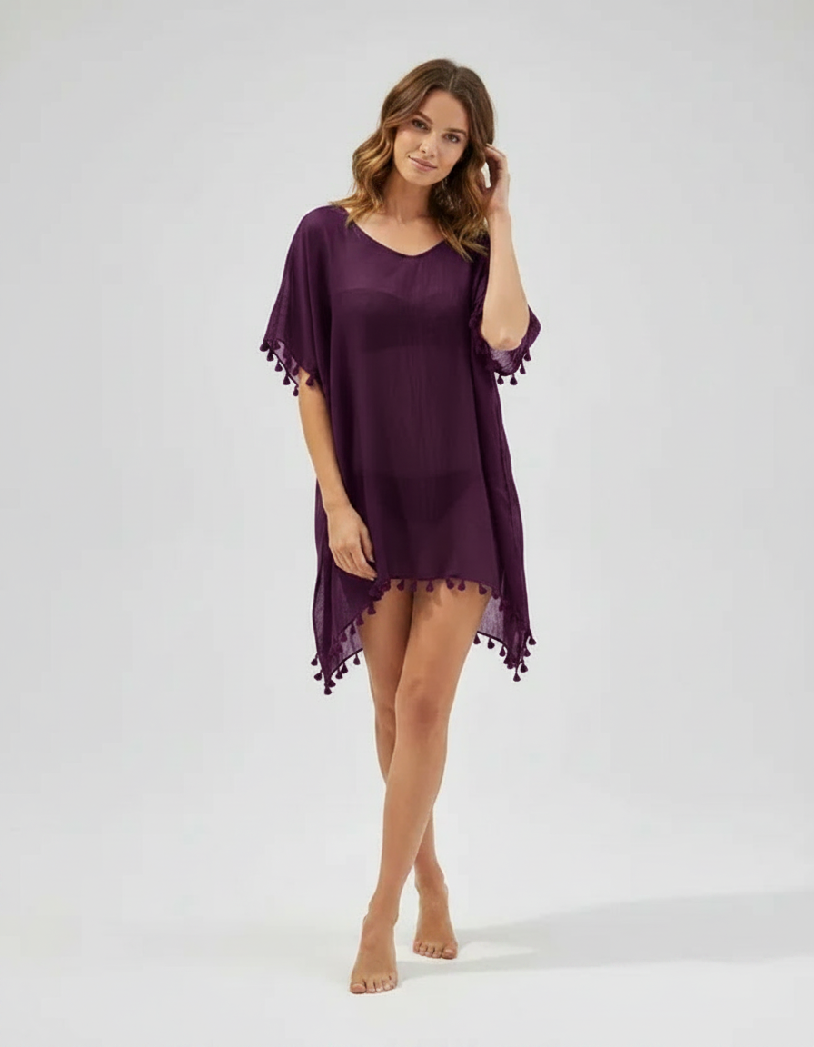 Alina Lace Crochet Beach Cover-Up Dress