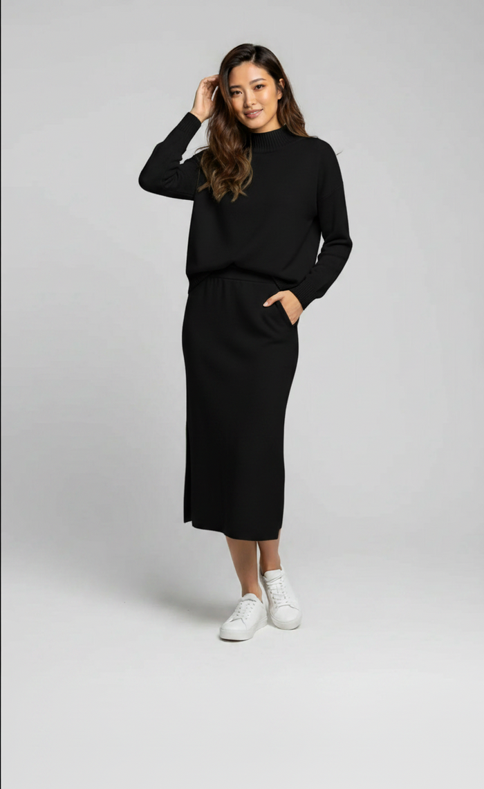 Sylvie Knit Sweater & Split Maxi Skirt Set