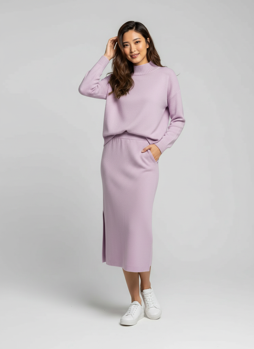 Sylvie Knit Sweater & Split Maxi Skirt Set