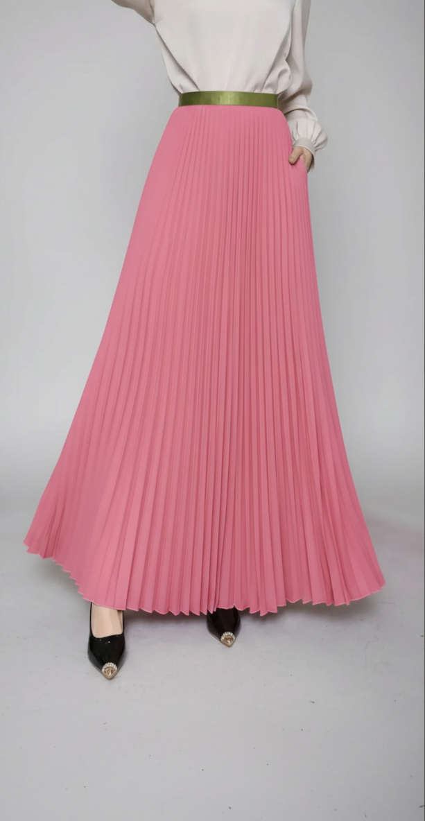 Noemi Pleated Party Maxi Skirt