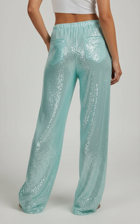 Kallista Sequin Wide-Leg Trousers