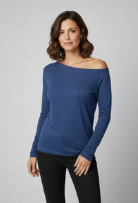 Abrielle One-Shoulder Knit Top