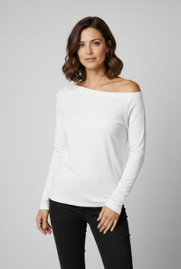 Abrielle One-Shoulder Knit Top