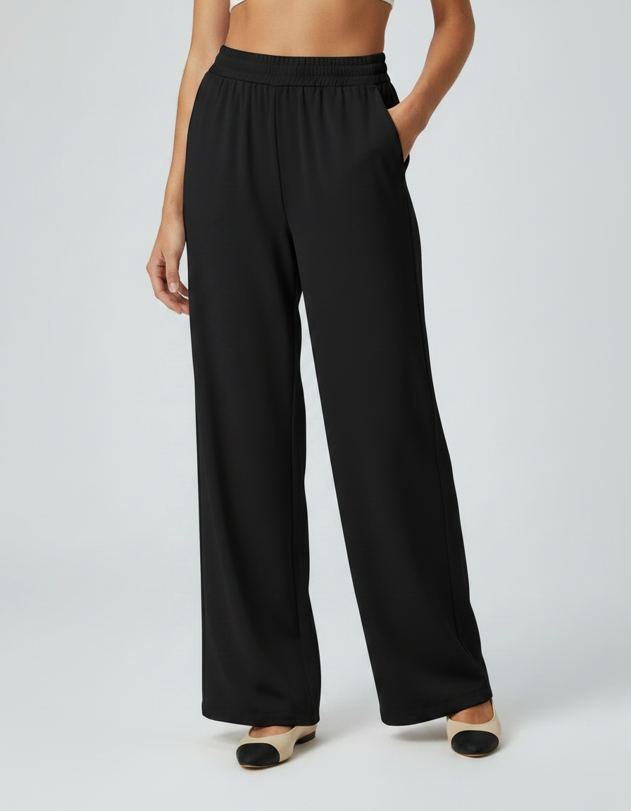 Soraya Satin-Look Wide-Leg Trousers