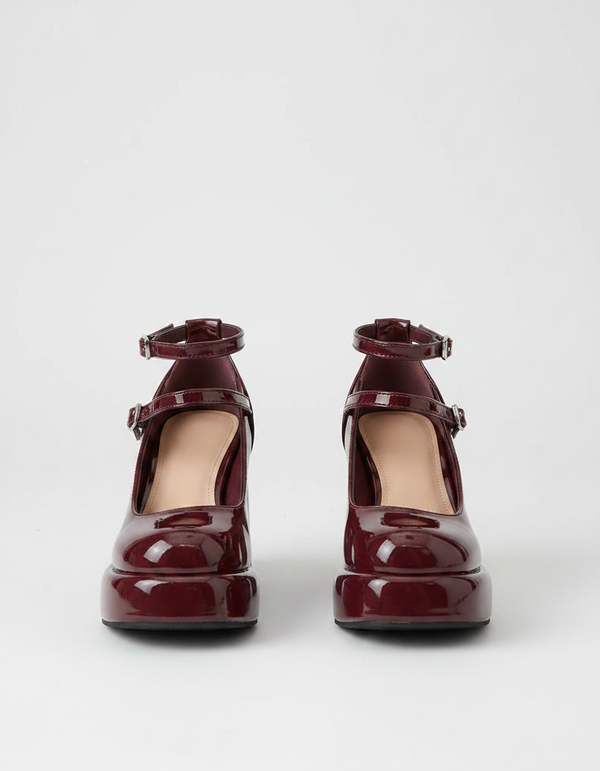 Nadine Chunky-Heel Mary Jane Pumps