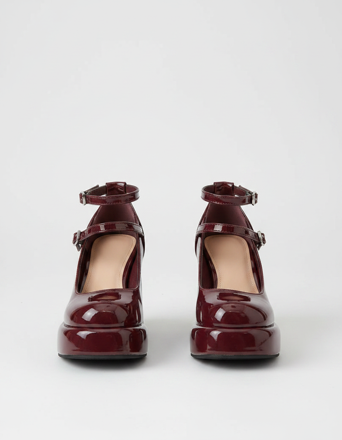 Nadine Chunky-Heel Mary Jane Pumps