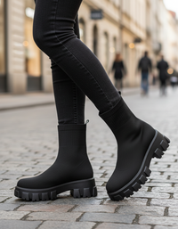 Lisette Slip-On Platform Ankle Boots