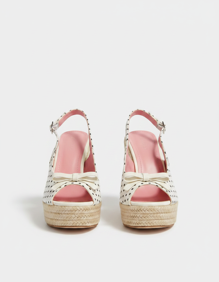 Bellamy Woven Platform Wedge Sandals