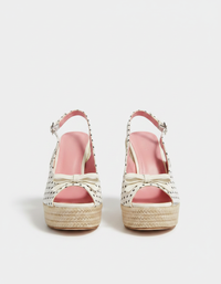 Bellamy Woven Platform Wedge Sandals