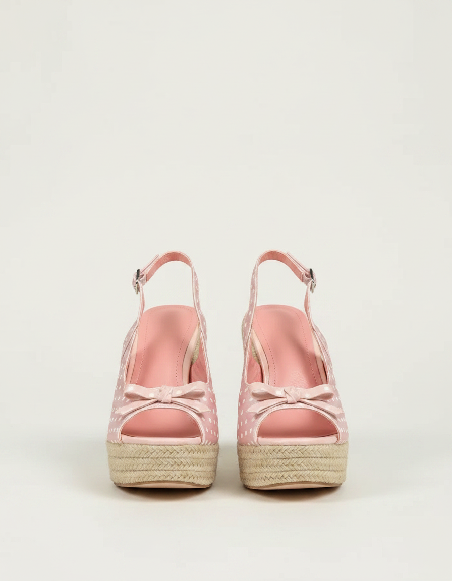 Bellamy Woven Platform Wedge Sandals