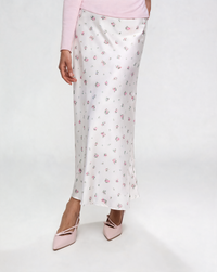 Maristella Printed Contrast-Patchwork Maxi Skirt