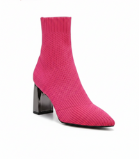 Euphemia Pointed-Toe Stiletto Sock Ankle Boots