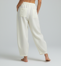 Beline Pleated High-Waist Wide-Leg Trousers