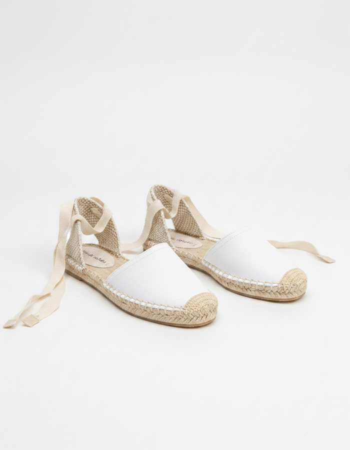 Freyelle Leather T-Strap Espadrille Sandals