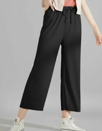 Elenora Ankle-Length Wide-Leg Trousers