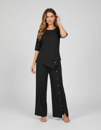 Marcellina Asymmetric Shirt & Loose Trouser Set