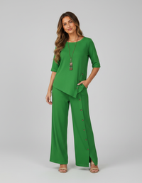 Marcellina Asymmetric Shirt & Loose Trouser Set