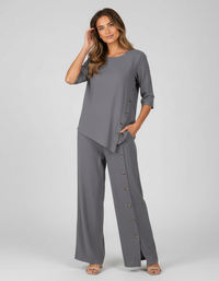 Marcellina Asymmetric Shirt & Loose Trouser Set