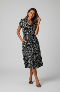 Araminta Floral Belted Shirt Maxi Dress