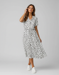 Araminta Floral Belted Shirt Maxi Dress