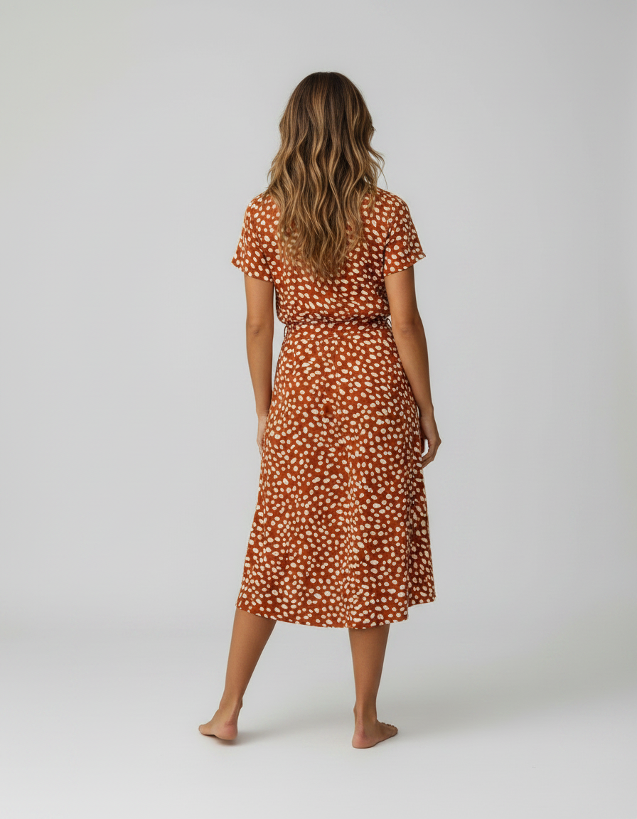 Araminta Floral Belted Shirt Maxi Dress