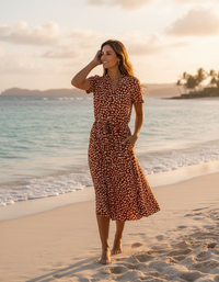 Araminta Floral Belted Shirt Maxi Dress