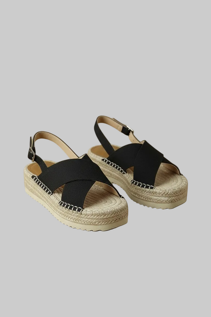 Sabielle Suede T-Strap Espadrille Sandals