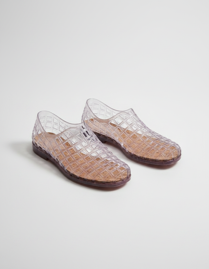 Maxine Cut-Out Jelly Flat Sandals