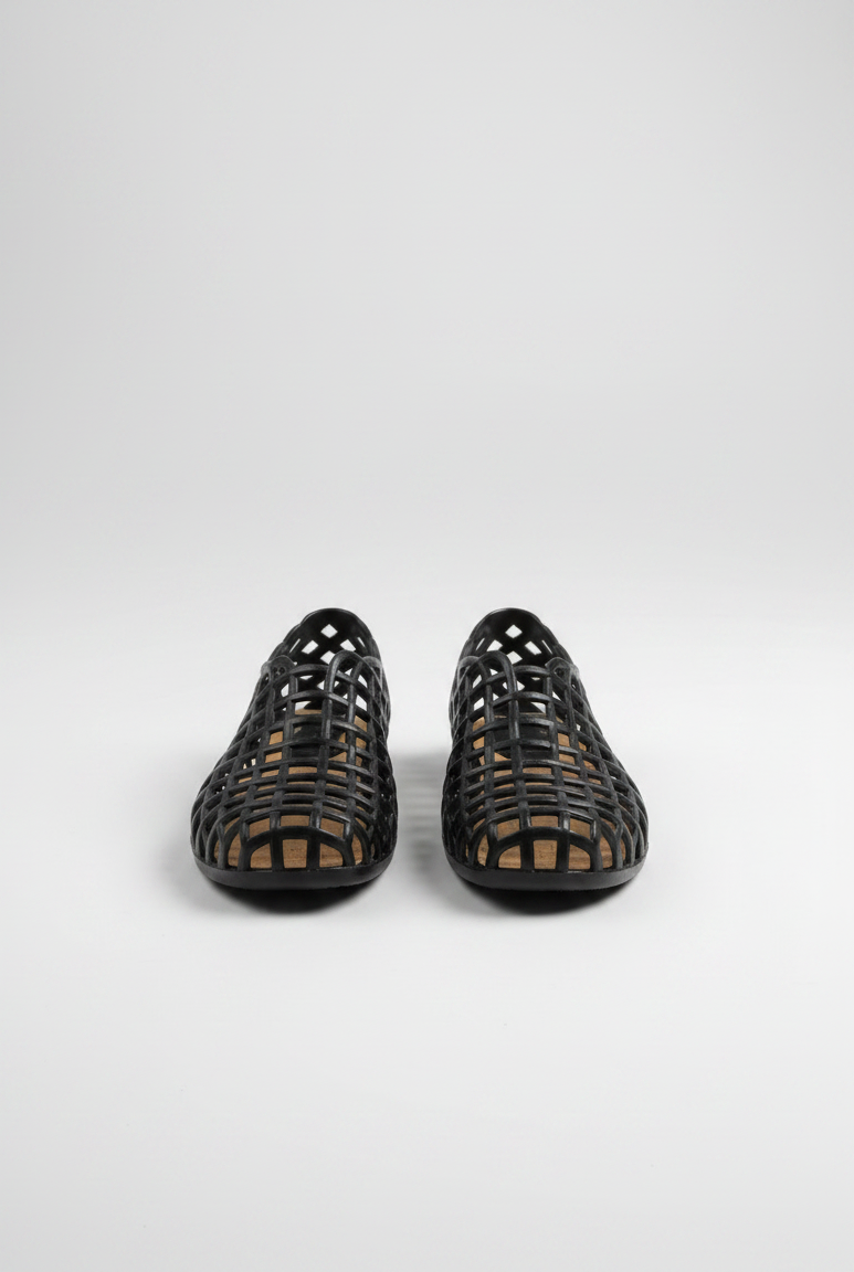 Maxine Cut-Out Jelly Flat Sandals