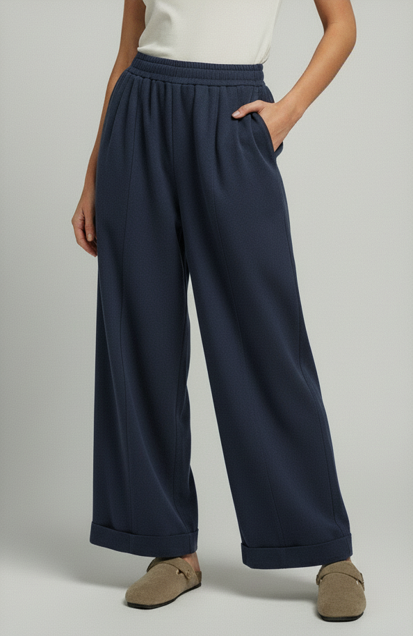 Blair High-Waist Wide-Leg Trousers