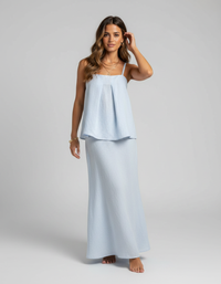 Alora Cotton Camisole & Mermaid Maxi Skirt Set