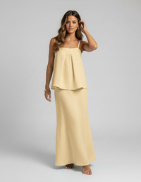 Alora Cotton Camisole & Mermaid Maxi Skirt Set