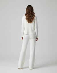 Colette Knit Vest, Cardigan & Wide-Leg Trouser Set