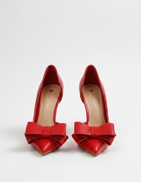 Celiana Bow Pointed-Toe Stiletto Pumps