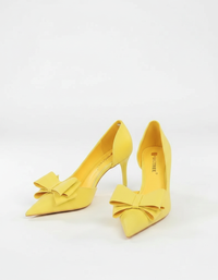 Celiana Bow Pointed-Toe Stiletto Pumps