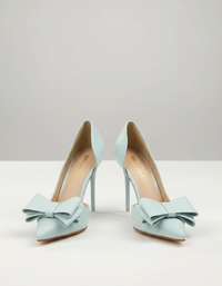 Celiana Bow Pointed-Toe Stiletto Pumps