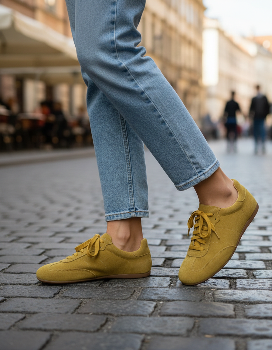 Fioara Suede Retro Training Sneakers