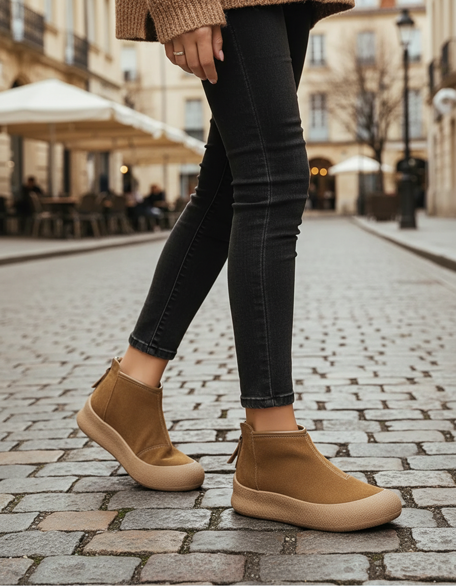 Aspen Leather Fleece-Lined Snow Boots