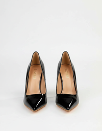 Fioyne Patent-Look Pointed-Toe High-Heel Pumps