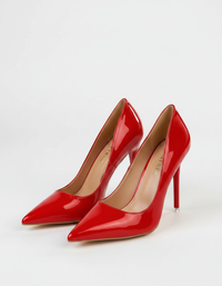 Fioyne Patent-Look Pointed-Toe High-Heel Pumps