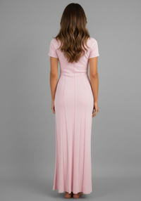 Maeve Knit V-Neck Split Maxi Dress