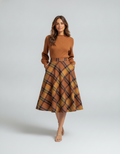 Freya Knit Lantern-Sleeve Top & Maxi Skirt Set