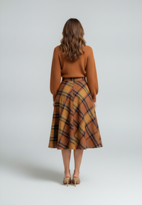 Freya Knit Lantern-Sleeve Top & Maxi Skirt Set